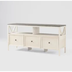 Farmhouse 3 Drawer Wood TV Stand For TVs Up To 65" - Saracina Home 35 Farmhouse 3 Drawer Wood TV Stand For TVs Up To 65" - Saracina Home -Saracina Home GUEST 0072dd60 ce7c 4443 ae39 8934a2c1febb