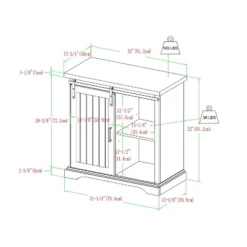 Tertia Grooved Sliding Barn Door Transitional Accent Cabinet - Saracina Home -Saracina Home GUEST 00aea8cc 55a1 4244 853b 3616aab52ddb