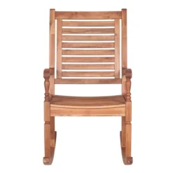 Bamberg Transitional Acacia Wood Outdoor Rocking Chair - Saracina Home 14 Bamberg Transitional Acacia Wood Outdoor Rocking Chair - Saracina Home -Saracina Home GUEST 01f0450b afb1 4b0e 9aa2 602f28765fbb