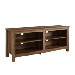 Transitional 4 Cubby Wood Open Storage TV Stand For TVs Up To 65"- Saracina Home -Saracina Home GUEST 055e3d67 b0c0 466b 95ea 08ad7d4ecdfb