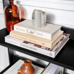 55" Thatcher Transitional Wood 4 Shelf Ladder Bookshelf - Saracina Home -Saracina Home GUEST 0a4e520c 0476 4813 9a5f 6ff535eae341