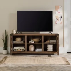 Clarabelle Transitional Glass Barn Door TV Stand For TVs Up To 65" - Saracina Home 24 Clarabelle Transitional Glass Barn Door TV Stand For TVs Up To 65" - Saracina Home -Saracina Home GUEST 0a8b984d f974 4520 abf7 0c8e9a3910a2
