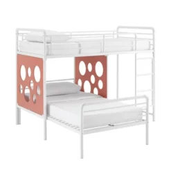 Twin Modern Cut-Out L-Shaped Metal Bunk Bed - Saracina Home -Saracina Home GUEST 0b6c5706 4a46 4bd7 a0fc de6c2680dbc2