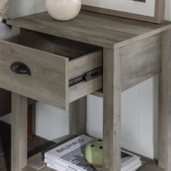 June Rustic Transitional Square Nightstand With Lower Shelf - Saracina Home 21 June Rustic Transitional Square Nightstand With Lower Shelf - Saracina Home -Saracina Home GUEST 10a07d47 a273 4bf0 8f51 fb4922f46534