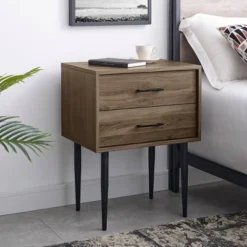 Ora Mid-Century Modern 2 Drawer Nightstand - Saracina Home 16 Ora Mid-Century Modern 2 Drawer Nightstand - Saracina Home -Saracina Home GUEST 115b5d28 bff2 432a 873d c9ae704d93cf