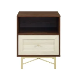 Jones Modern 1 Drawer Nightstand With Cubby - Saracina Home -Saracina Home GUEST 1953cdc9 c49e 40f2 858e 89622268d814