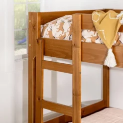 Twin Over Twin Indy Contemporary Solid Wood Bunk Bed - Saracina Home -Saracina Home GUEST 1b877565 665c 4f42 9728 136594b4d6a4
