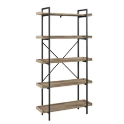 68" 5 Tray Shelf Urban Pipe X Back Bookshelf - Saracina Home -Saracina Home GUEST 1ba76728 7bd1 44dc b91f 1adf495caa27