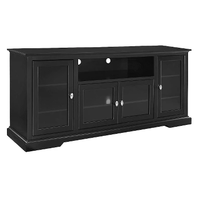 Glass Door Traditional Highboy TV Stand For TVs Up To 80" - Saracina Home 6 Glass Door Traditional Highboy TV Stand For TVs Up To 80" - Saracina Home - Image 6