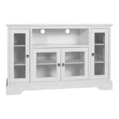 Glass Door Traditional Highboy TV Stand For TVs Up To 58" - Saracina Home -Saracina Home GUEST 20444c99 6ff6 457c 8b8f 5a083fc3ba5d