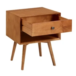 Greenberg 1 Drawer Mid-Century Modern Solid Wood Nightstand - Saracina Home 9 Greenberg 1 Drawer Mid-Century Modern Solid Wood Nightstand - Saracina Home -Saracina Home GUEST 25bb5c69 0a6c 4e3a b08f c7d8cbe3669c