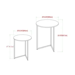 2pc Glam V Leg Nesting Side Tables - Saracina Home -Saracina Home GUEST 274a4737 37b8 4868 bad4 66fc1d2cb9ea