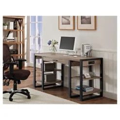 60" Industrial Transitional Tech Desk With USB - Saracina Home 13 60" Industrial Transitional Tech Desk With USB - Saracina Home -Saracina Home GUEST 27649064 f1fd 4f1c 8f0a b2cf98fb4a01
