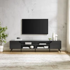 Mid-Century Modern Wide Storage TV Stand For TVs Up To 90" - Saracina Home 13 Mid-Century Modern Wide Storage TV Stand For TVs Up To 90" - Saracina Home -Saracina Home GUEST 27fb03d5 403a 4ecc 9cc6 22626515827c