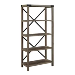 64" Sophie Industrial X Frame Bookshelf - Saracina Home 28 64" Sophie Industrial X Frame Bookshelf - Saracina Home -Saracina Home GUEST 2b769cf2 06ff 422e acc7 6e544783d769