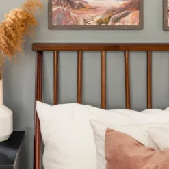 Boho Solid Wood Spindle Platform Bed - Saracina Home -Saracina Home GUEST 2e030a6f 4f27 4e38 93bf c028f836cd37