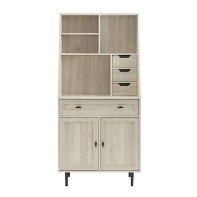 64" Storage Desk & Hutch With Keyboard Drawer - Saracina Home 6 64" Storage Desk & Hutch With Keyboard Drawer - Saracina Home - Image 6