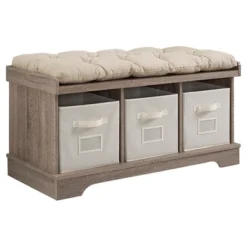 42" Upholstered Wood Entryway Bench With Storage - Saracina Home 10 42" Upholstered Wood Entryway Bench With Storage - Saracina Home -Saracina Home GUEST 2e4527c1 2c36 43cf a91b afbef61b7a7a