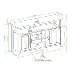 Modern Farmhouse Highboy Double Grooved Door TV Stand For TVs Up To 65" - Saracina Home 19 Modern Farmhouse Highboy Double Grooved Door TV Stand For TVs Up To 65" - Saracina Home -Saracina Home GUEST 2f57f1dc 192a 4d63 b842 b79bd1135de4
