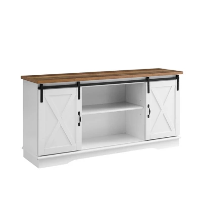 Modern Transitional Sliding Barndoor TV Stand For TVs Up To 65"- Saracina Home 17 Modern Transitional Sliding Barndoor TV Stand For TVs Up To 65"- Saracina Home - Image 17