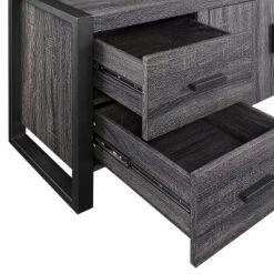 Modern Urban Industrial TV Stand For TVs Up To 80" Charcoal - Saracina Home 6 Modern Urban Industrial TV Stand For TVs Up To 80" Charcoal - Saracina Home -Saracina Home GUEST 30d65bb0 8547 4b86 8ee7 a3add0f2dc06