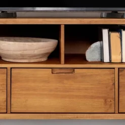 Cara Mid-Century Modern 3 Drawer TV Stand For TVs Up To 65" - Saracina Home -Saracina Home GUEST 30f7263f 97ce 4f00 8ef8 2c956afbc0e9