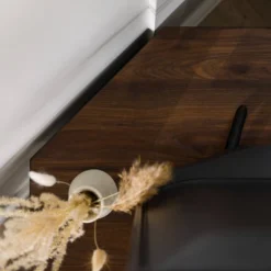 Contemporary Corner TV Stand For TVs Up To 55" Dark Walnut - Saracina Home 19 Contemporary Corner TV Stand For TVs Up To 55" Dark Walnut - Saracina Home -Saracina Home GUEST 3310b685 b3b6 407a 92d8 f4cd39d2fd0f