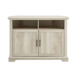 Grooved Door Corner TV Stand For TVs Up To 45" - Saracina Home -Saracina Home GUEST 3313742c eb60 460f bd14 7a98b04aa345