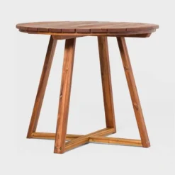 Saracina Home 36" Modern Acacia Slatted Round Outdoor Dining Table 8 Saracina Home 36" Modern Acacia Slatted Round Outdoor Dining Table -Saracina Home GUEST 336e6b3c 559d 41f8 bd29 21ecadc36cdd