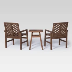 3pc Slatted Chevron Acacia Wood Patio Chat Set - Saracina Home 13 3pc Slatted Chevron Acacia Wood Patio Chat Set - Saracina Home -Saracina Home GUEST 355c74bb 9ea2 47d2 ba1f 7c182d1522b0