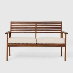 Saracina Home Mid-Century Modern Slatted Acacia Outdoor Bench 11 Saracina Home Mid-Century Modern Slatted Acacia Outdoor Bench -Saracina Home GUEST 357cd598 0985 4ecf 9acd e431a2949b76