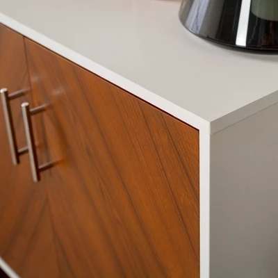 Angelo Modern Bookmatch 4 Door Sideboard - Saracina Home 9 Angelo Modern Bookmatch 4 Door Sideboard - Saracina Home - Image 9