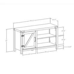 Clarabelle Rustic Industrial Barn Door TV Stand For TVs Up To 50" - Saracina Home 18 Clarabelle Rustic Industrial Barn Door TV Stand For TVs Up To 50" - Saracina Home -Saracina Home GUEST 3893808d 3686 4632 b50d 6af777bd48d5