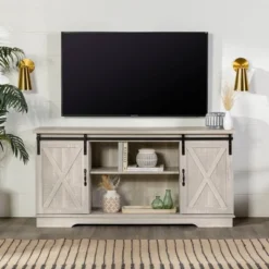 Modern Transitional Sliding Barndoor TV Stand For TVs Up To 65"- Saracina Home 29 Modern Transitional Sliding Barndoor TV Stand For TVs Up To 65"- Saracina Home -Saracina Home GUEST 3a33cfae 753c 49d5 b93b f8ed8ea1c772