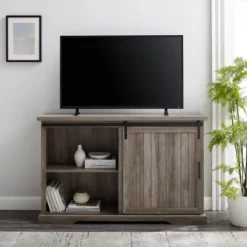 Orson Farmhouse Sliding Grooved Door Sideboard With 3 Drawers Gray Wash - Saracina Home 8 Orson Farmhouse Sliding Grooved Door Sideboard With 3 Drawers Gray Wash - Saracina Home -Saracina Home GUEST 3c37213f 2cbc 4bd8 a365 a1583ee59b86