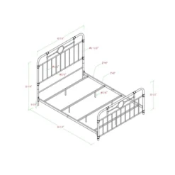 Raven Industrial Vintage Metal Pipe Bed - Saracina Home -Saracina Home GUEST 3de9630d e7fd 4b46 ab76 f05e9b17f416