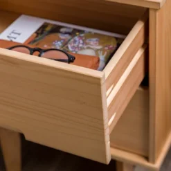 Mid-Century Modern Wood Nightstand - Saracina Home -Saracina Home GUEST 3ea28490 7685 4c60 a1be 889c69b2af02