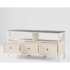 Farmhouse 3 Drawer Wood TV Stand For TVs Up To 65" - Saracina Home 32 Farmhouse 3 Drawer Wood TV Stand For TVs Up To 65" - Saracina Home -Saracina Home GUEST 47fafb98 b85e 468b 9df3 9537ab731ccb