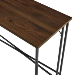 Maxwell Modern Glam Simple Y Leg Writing Desk Dark Walnut - Saracina Home -Saracina Home GUEST 4858e0bf 490a 46dc a55e f2dc7d209800