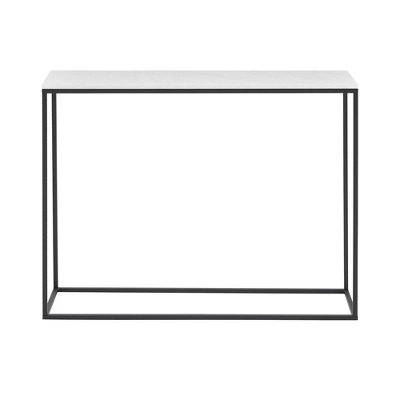 Owen Urban Box Frame Entryway Table Faux Marble White/Black - Saracina Home 1 Owen Urban Box Frame Entryway Table Faux Marble White/Black - Saracina Home