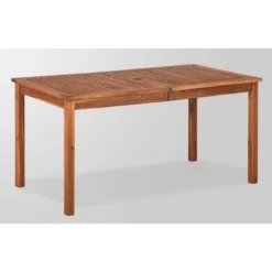 3pc Acacia Wood X Design Outdoor Patio Dining Set - Brown - Saracina Home -Saracina Home GUEST 4f8f83d1 0318 427f 81b6 4a075466df6f