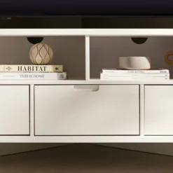 Cara Mid-Century Modern 3 Drawer Corner TV Stand For TVs Up To 58" - Saracina Home 32 Cara Mid-Century Modern 3 Drawer Corner TV Stand For TVs Up To 58" - Saracina Home -Saracina Home GUEST 4fd87e73 4820 481c 992e dd4b9bda1b48