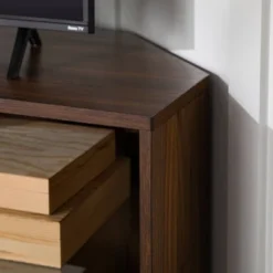 Contemporary Corner TV Stand For TVs Up To 55" Dark Walnut - Saracina Home 18 Contemporary Corner TV Stand For TVs Up To 55" Dark Walnut - Saracina Home -Saracina Home GUEST 50db4602 d193 43eb a679 91af7d560c96