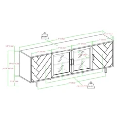 Vik Modern Boho 4 Door Herringbone TV Stand For TVs Up To 80" - Saracina Home 13 Vik Modern Boho 4 Door Herringbone TV Stand For TVs Up To 80" - Saracina Home -Saracina Home GUEST 52b388c7 9de8 439f b345 685161ddaa8a