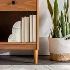 Stiva Classic Mid-Century Modern 1 Drawer Nightstand - Saracina Home -Saracina Home GUEST 55028af7 d3ad 41db 99c2 9b006443ee0f