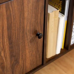 Modern Vinyl Record Player Storage TV Stand For TVs Up To 65" Dark Walnut - Saracina Home 16 Modern Vinyl Record Player Storage TV Stand For TVs Up To 65" Dark Walnut - Saracina Home -Saracina Home GUEST 5506d0d6 4998 4dc3 9b64 c3867146005b