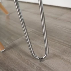 Gibby Modern Glam Hairpin Leg Writing Desk Faux White Marble - Saracina Home -Saracina Home GUEST 5665f967 4df6 422c ad19 790565bafea6