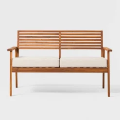 Saracina Home Mid-Century Modern Slatted Acacia Outdoor Bench 10 Saracina Home Mid-Century Modern Slatted Acacia Outdoor Bench -Saracina Home GUEST 57d905ae eee3 4700 a9c5 3da145005519