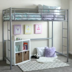Twin Size Metal Platform Loft Bed - Saracina Home -Saracina Home GUEST 5b7700ea 3ae7 47ce b6fc 3c8b64e99c1e