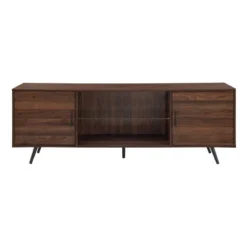 2 Door Mid-Century Modern Wood Storage TV Stand For TVs Up To 80" - Saracina Home -Saracina Home GUEST 5c5500e9 ceea 4ccd 98a6 a8f014d1cbc5
